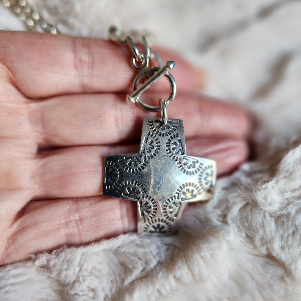 Silpada Sterling Silver Cross Pendant Necklace